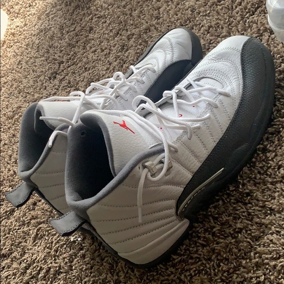 jordan 12 gray and white